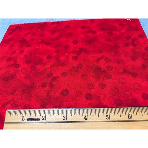 Robert Kaufman Red Polka Dot Cotton Fabric 10"x44" Quilting Sewing Crafting Mate - Picture 2 of 4